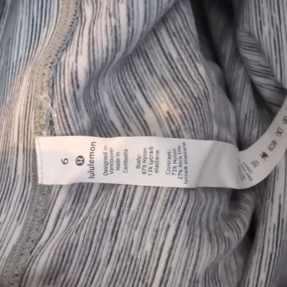 Lululemon Gray Leggings Size 6